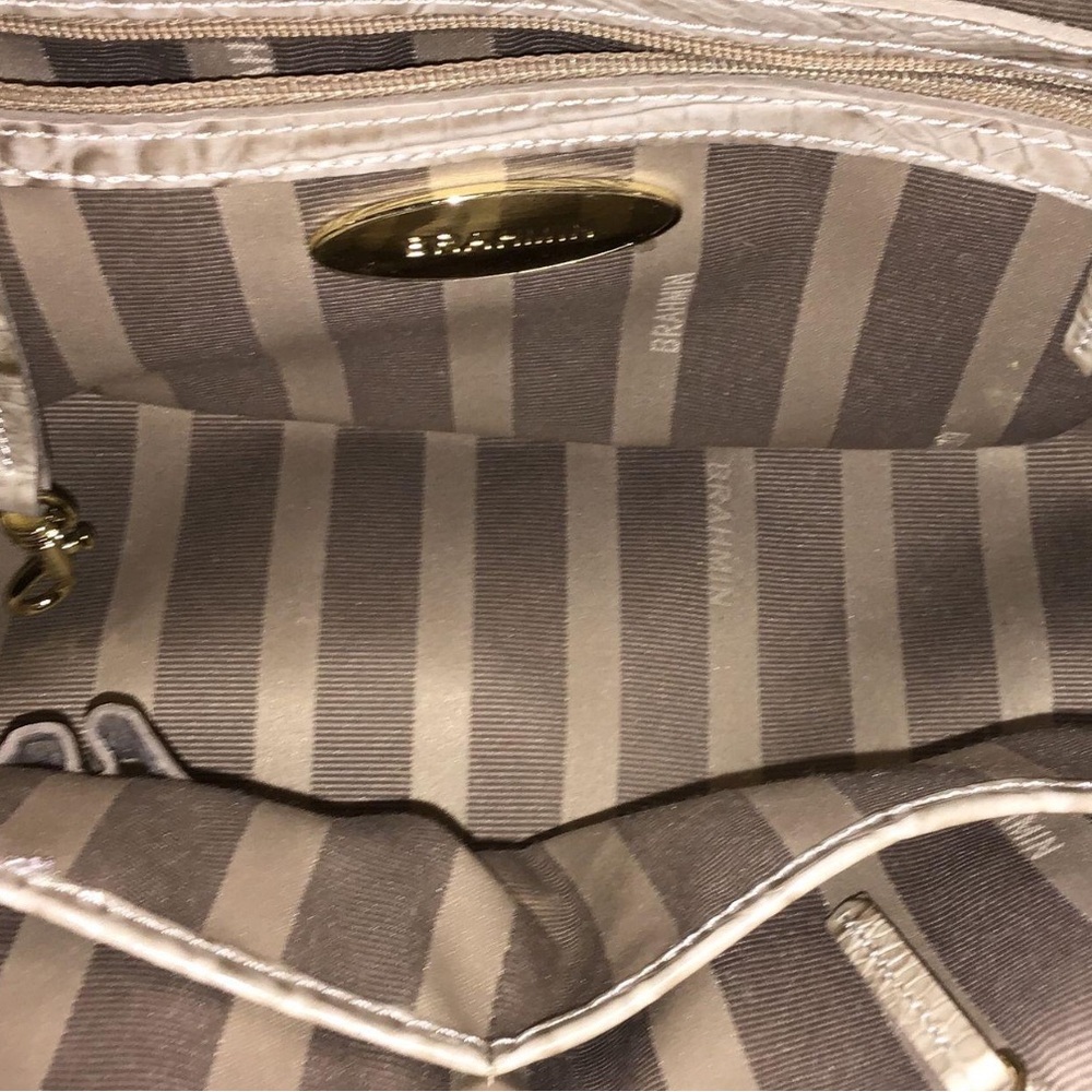 Women’s Brahmin Melbourne Tri-tone Print Satchel Bag - Picture 4 of 6